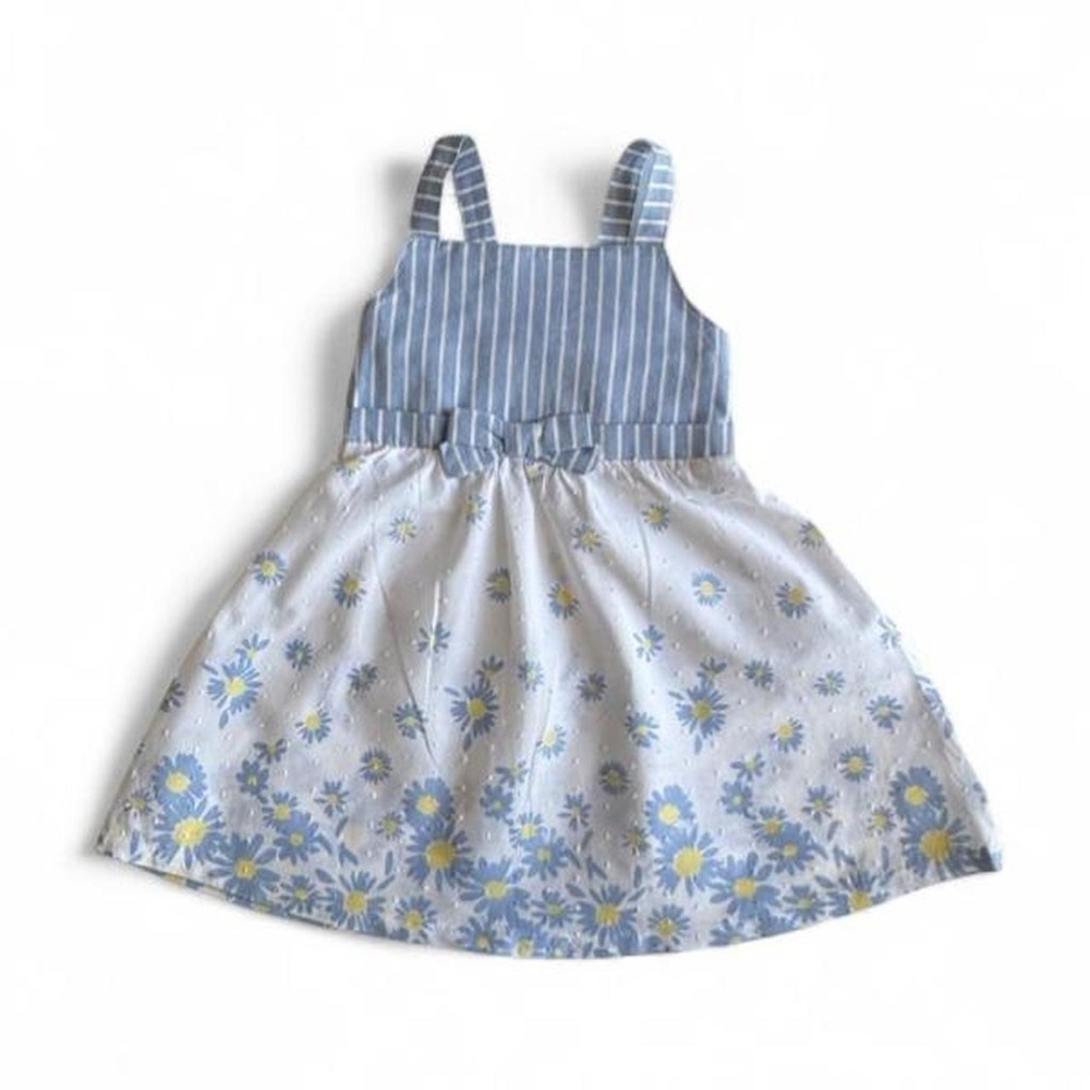 Blue Daisy Baby Dress 24 Months Floral Spring Easter Sundress